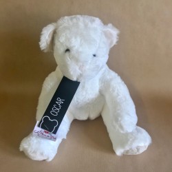 Peluche ours blanc